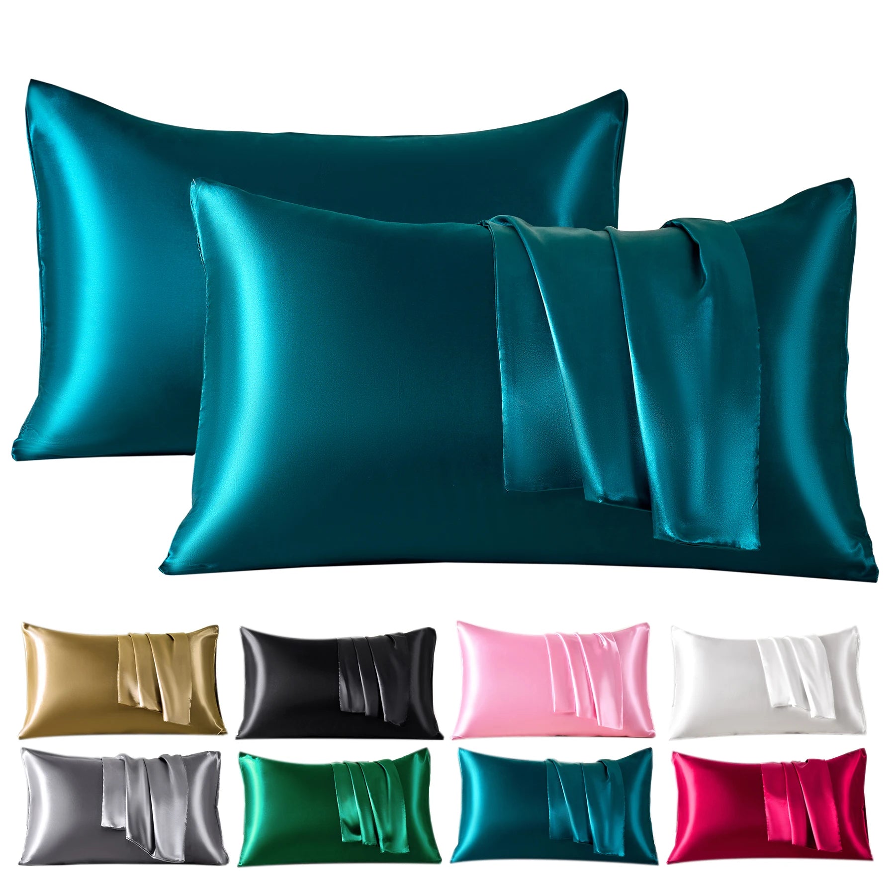 Funda de Almohada de Satén (pack 2)