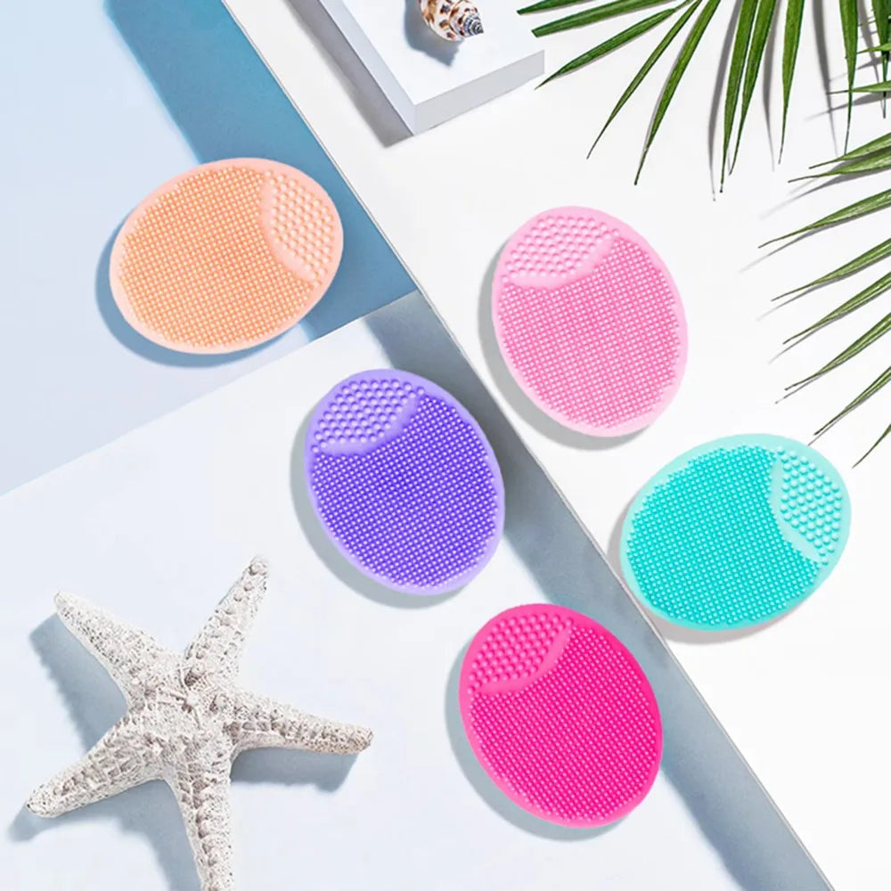 Soft Silicone Face Brush Cleanser and Massager Manual Facial Cleansing Brush Exfoliating Silicone Face Scrubber for Women Man