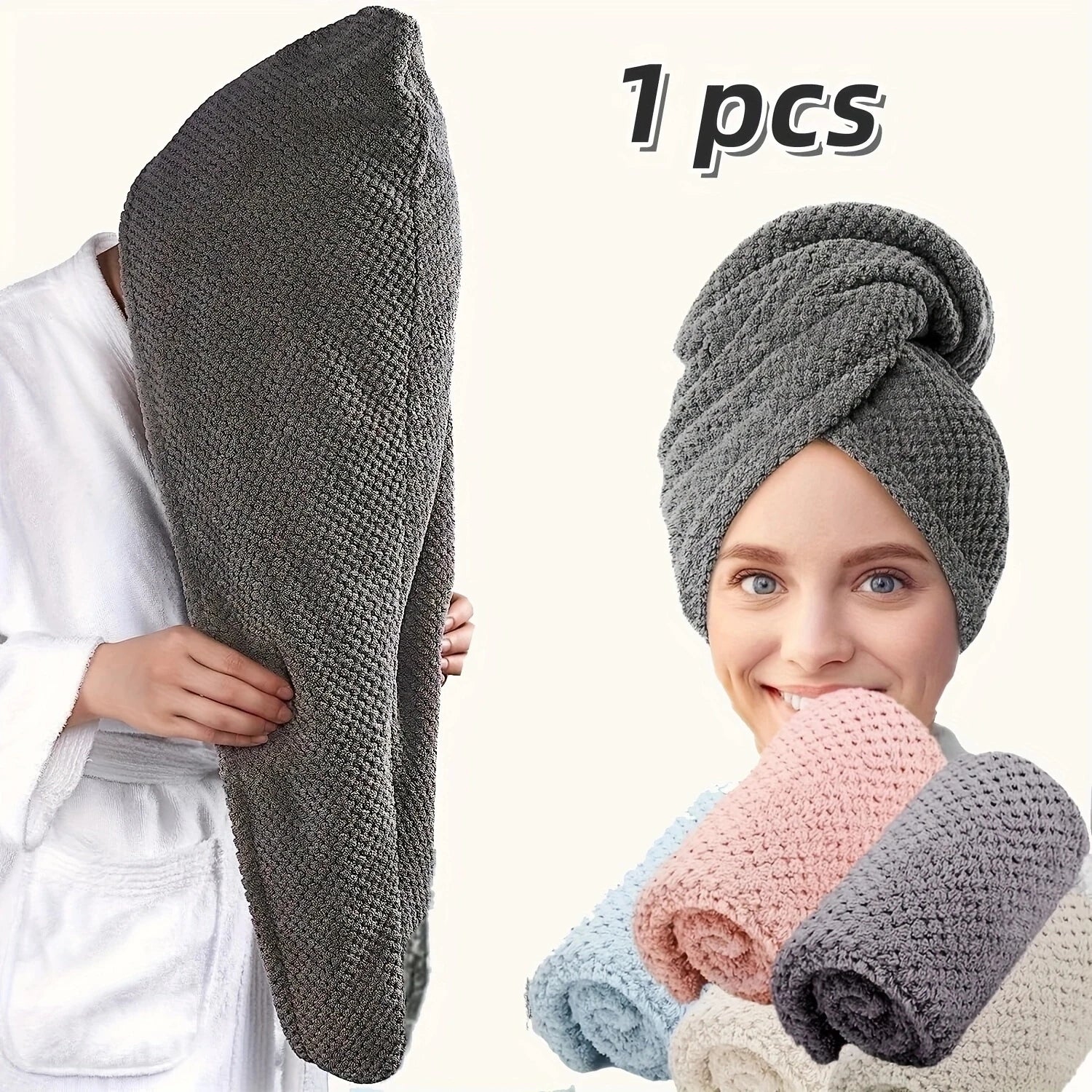 Toalla de Microfibra para Pelo Rizado (plopping)