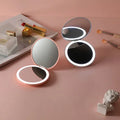 Mini espejo LED de bolso con sensor táctil