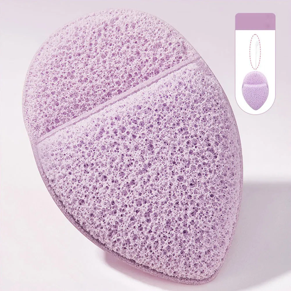 1/12Pcs 6 Colors Hemisphere Natural Konjac Sponge Cosmetic Puff Face Cleaning Sponge Face Washing Flutter Makeup Tools