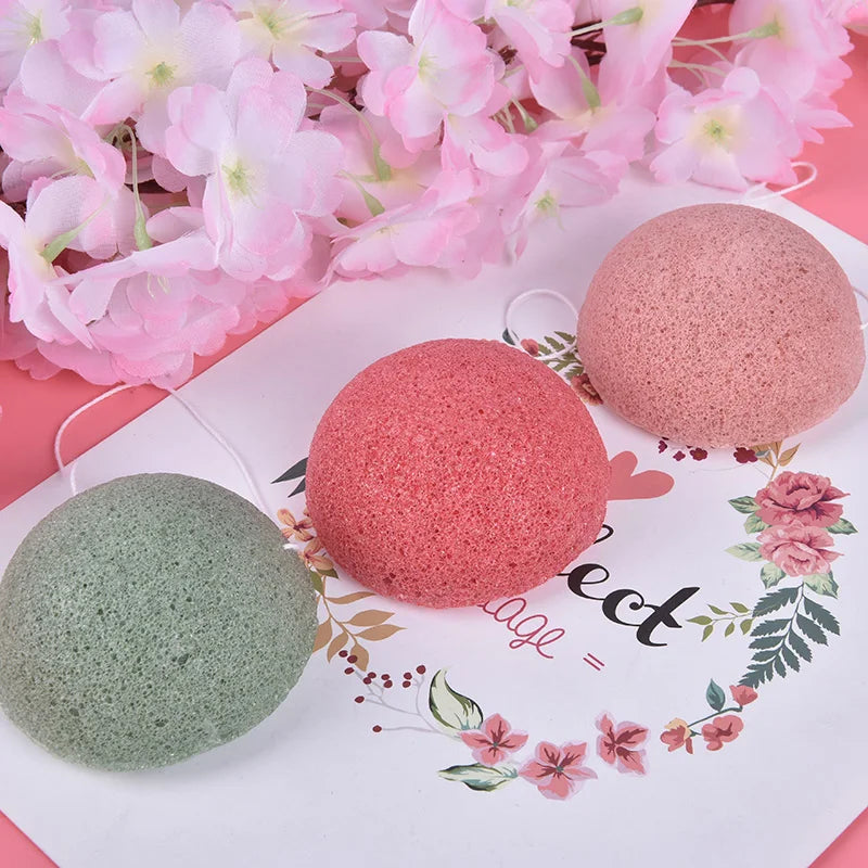 Makeup Konjac Sponge Exfoliator Cleanse Konjac Sponge Natural Konjac Konnyaku Puff Face Wash Cleaning Sponge
