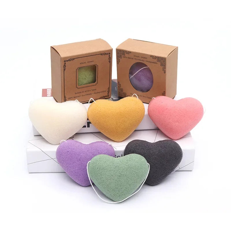 1Pc Puff Natural Cleanse Exfoliator Puff Face Cleaning Sponge Round Shape Konjac Face Washing Facial Tools Wholesale 2025