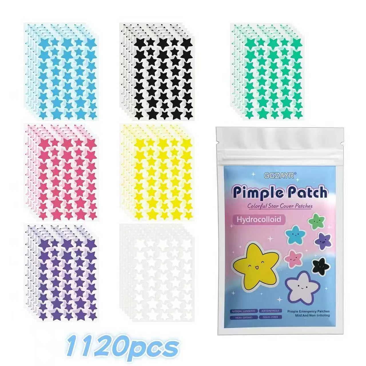 Parches para Granitos Estrella 7 Colores (mega pack)