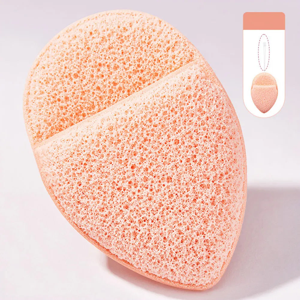 1/12Pcs 6 Colors Hemisphere Natural Konjac Sponge Cosmetic Puff Face Cleaning Sponge Face Washing Flutter Makeup Tools