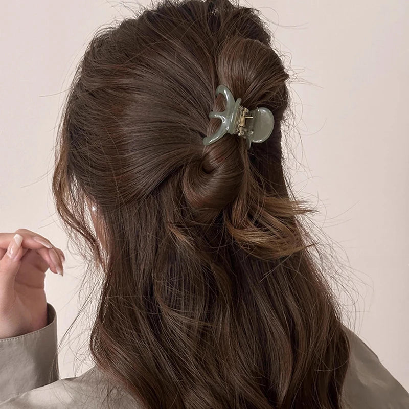 Pinza para el Pelo de Acetato Dorada Estilo Pulpo