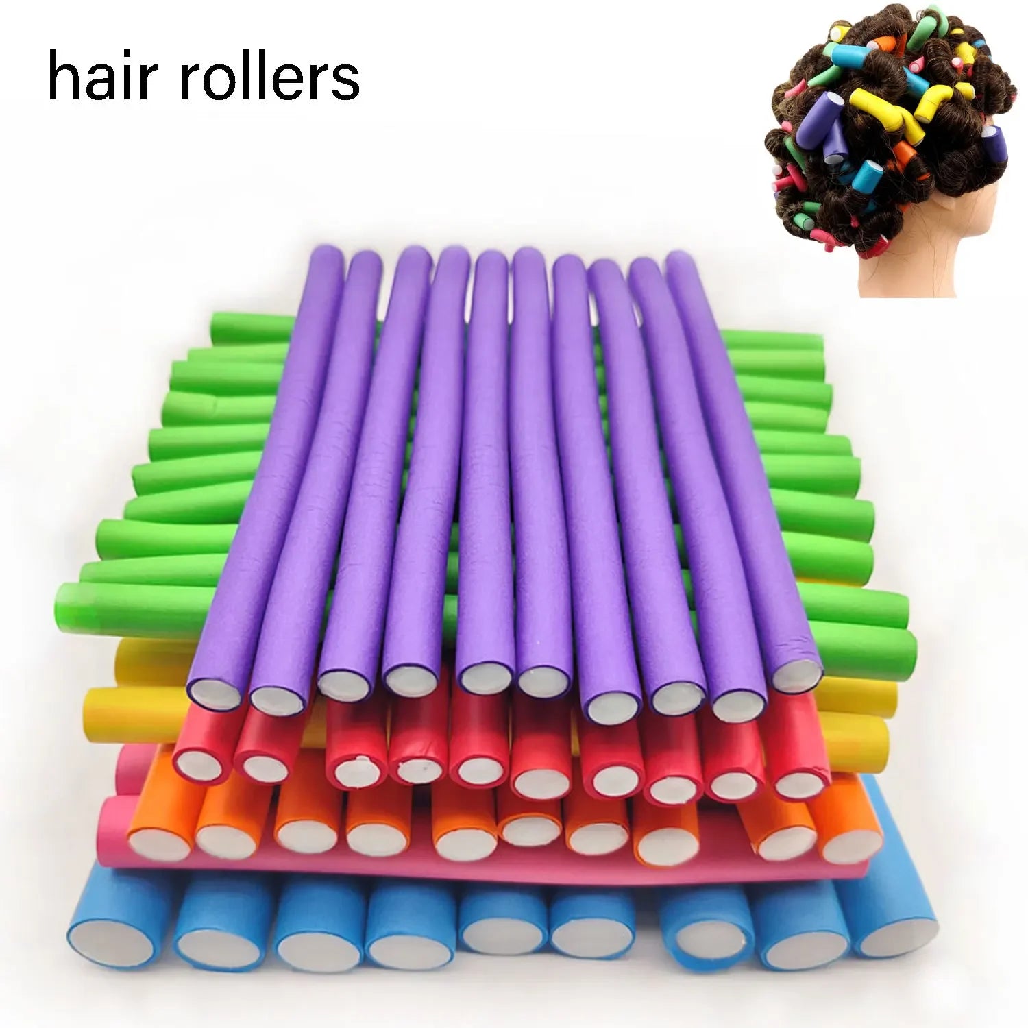 Bigudíes Flexibles de Silicona (pack 12, 3 tamaños)