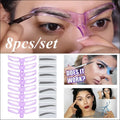 Set 12 Plantillas de Cejas Reutilizables