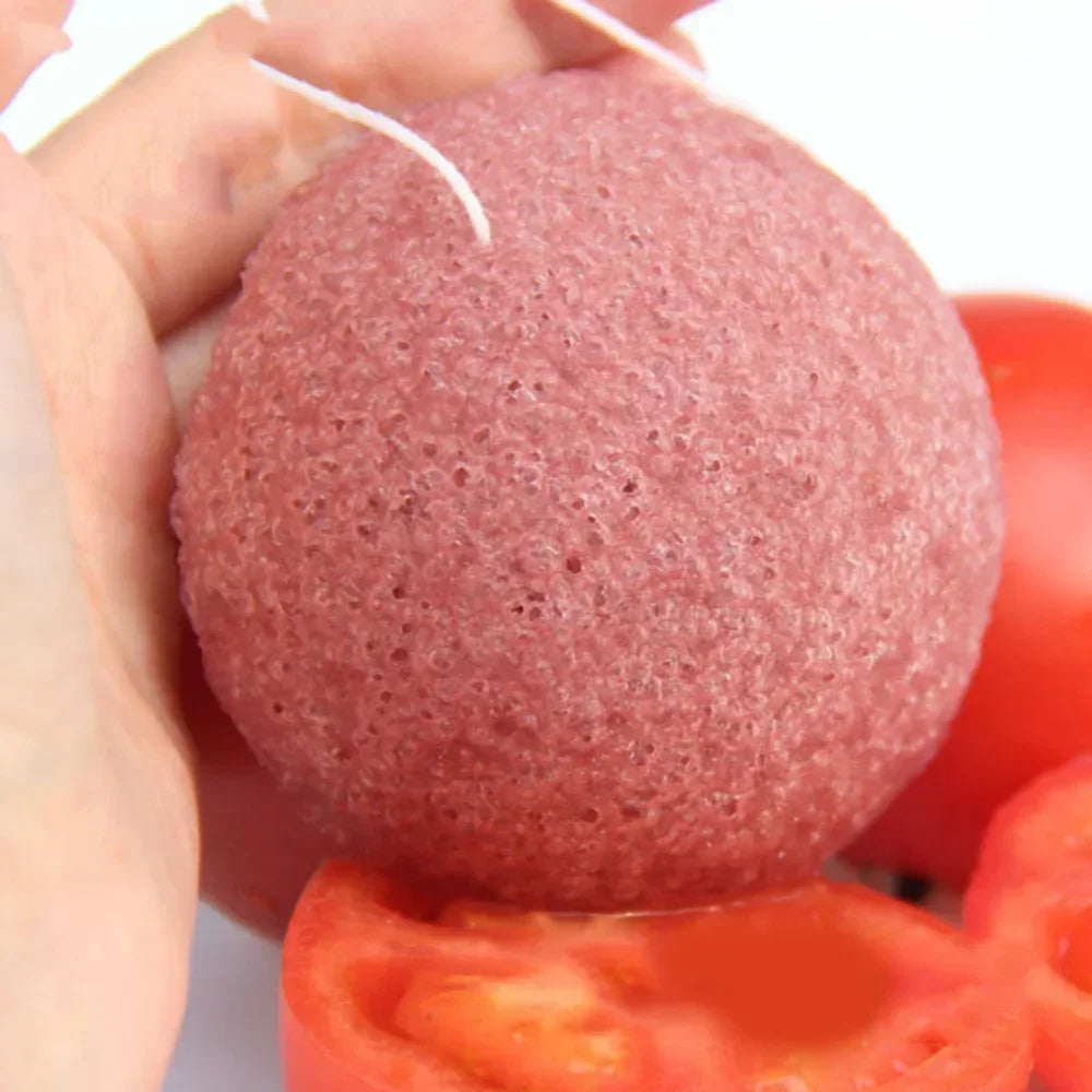 1Pc Puff Natural Cleanse Exfoliator Puff Face Cleaning Sponge Round Shape Konjac Face Washing Facial Tools Wholesale 2025