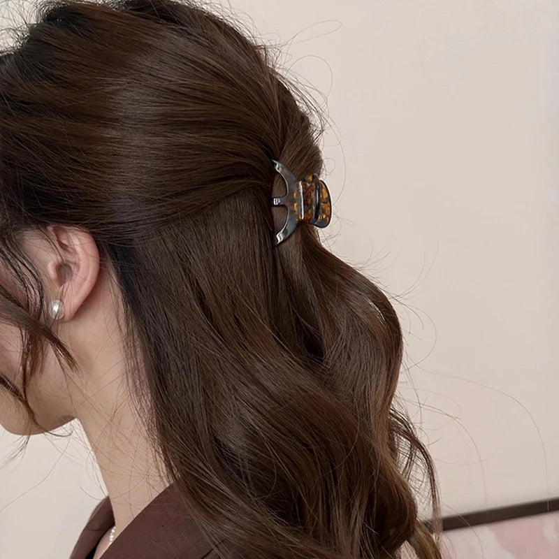 Pinza para el Pelo de Acetato Dorada Estilo Pulpo