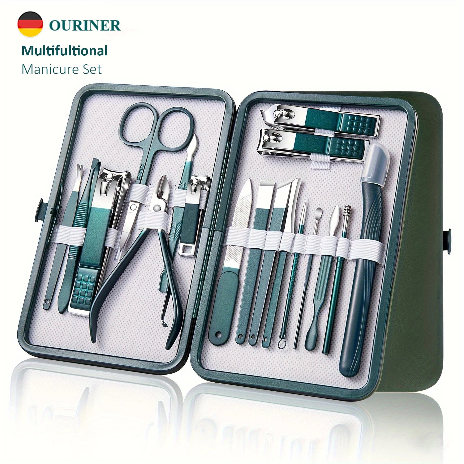 Kit de Manicura Profesional 12 Piezas en Estuche