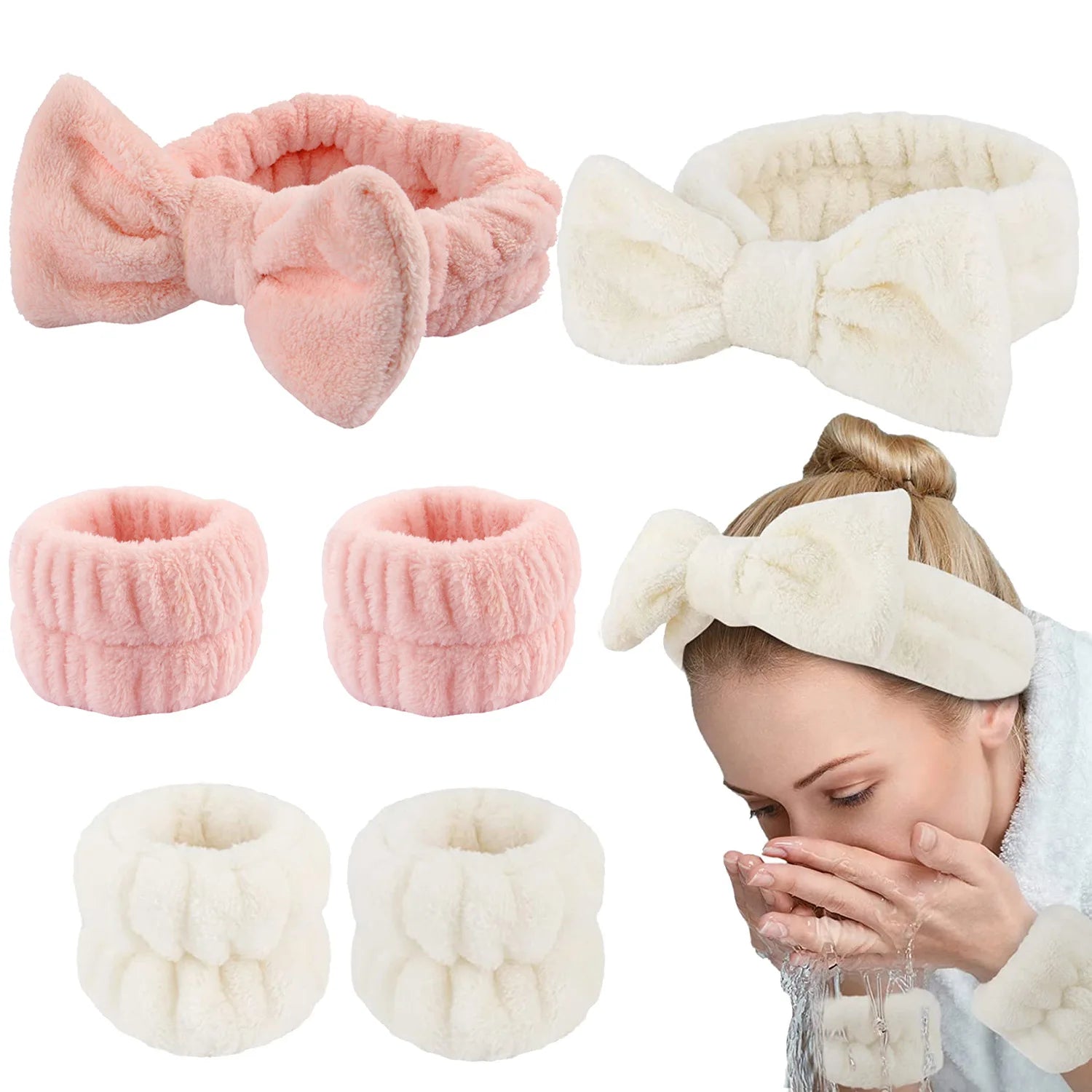 Diadema Spa de Rizo con Cierre de Velcro (pack 2)