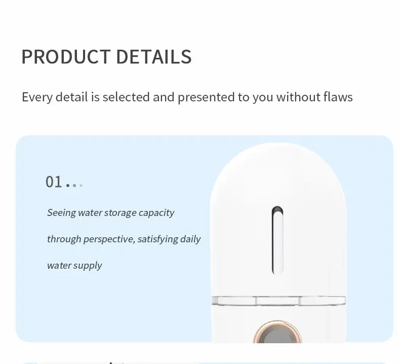 Nebulizador Facial Nano Portátil Recargable