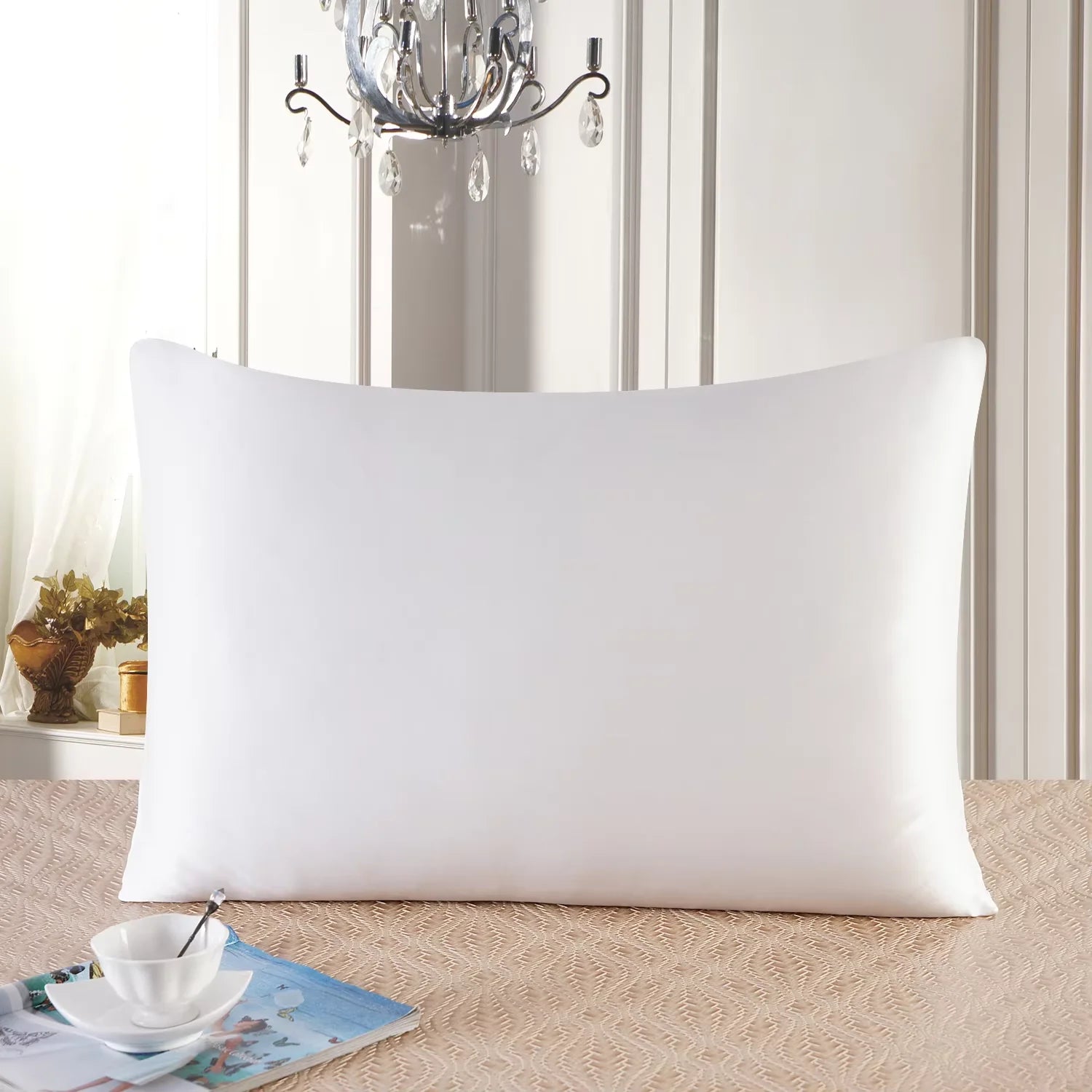 Funda de almohada de seda de morera de 25 momme