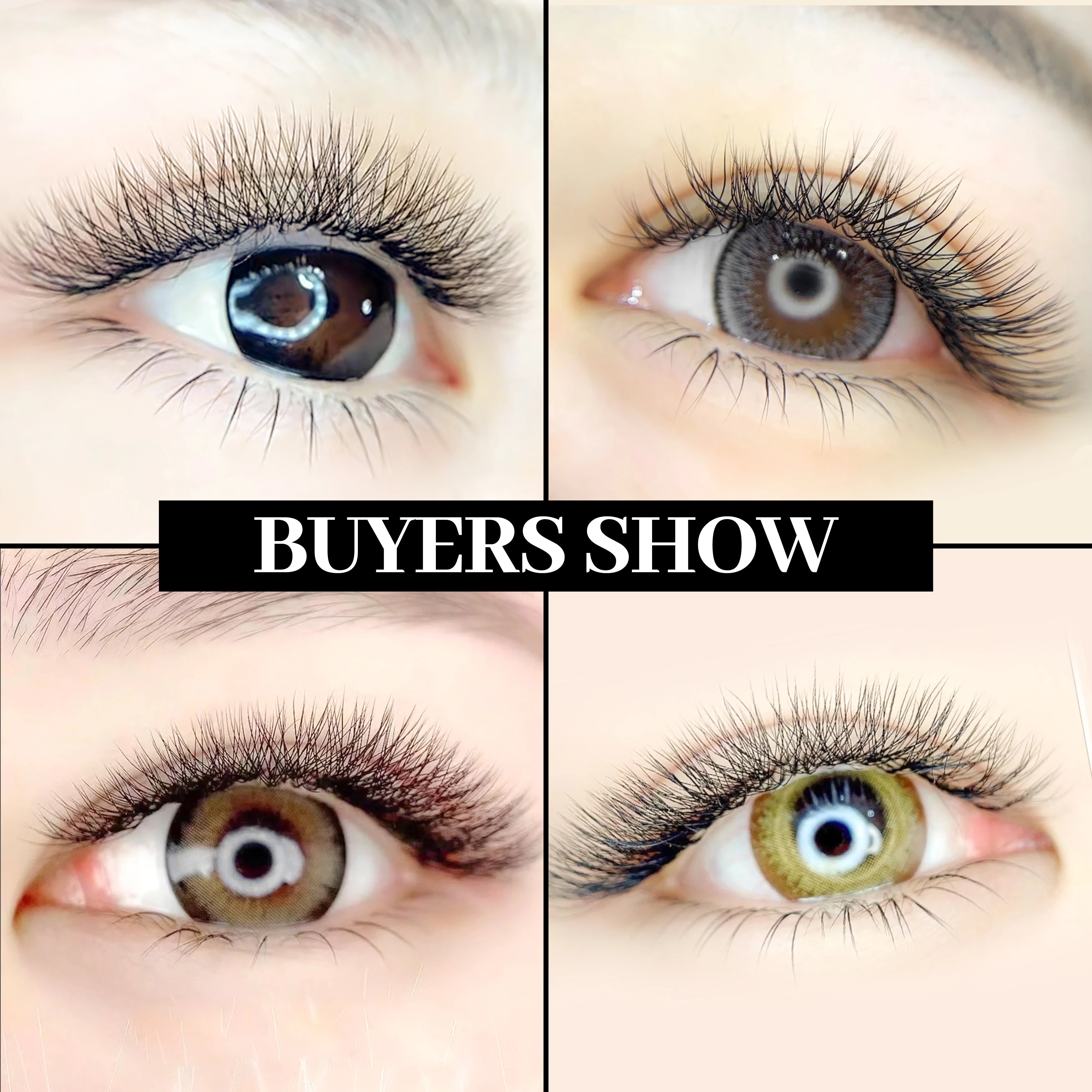 XIUSUZAKI L/LU/M Curl YY 3D 4D 5D W Eyelashes Extensions Soft Natural W Lashes Extensions Premade Volume Fans False Lashes Shop