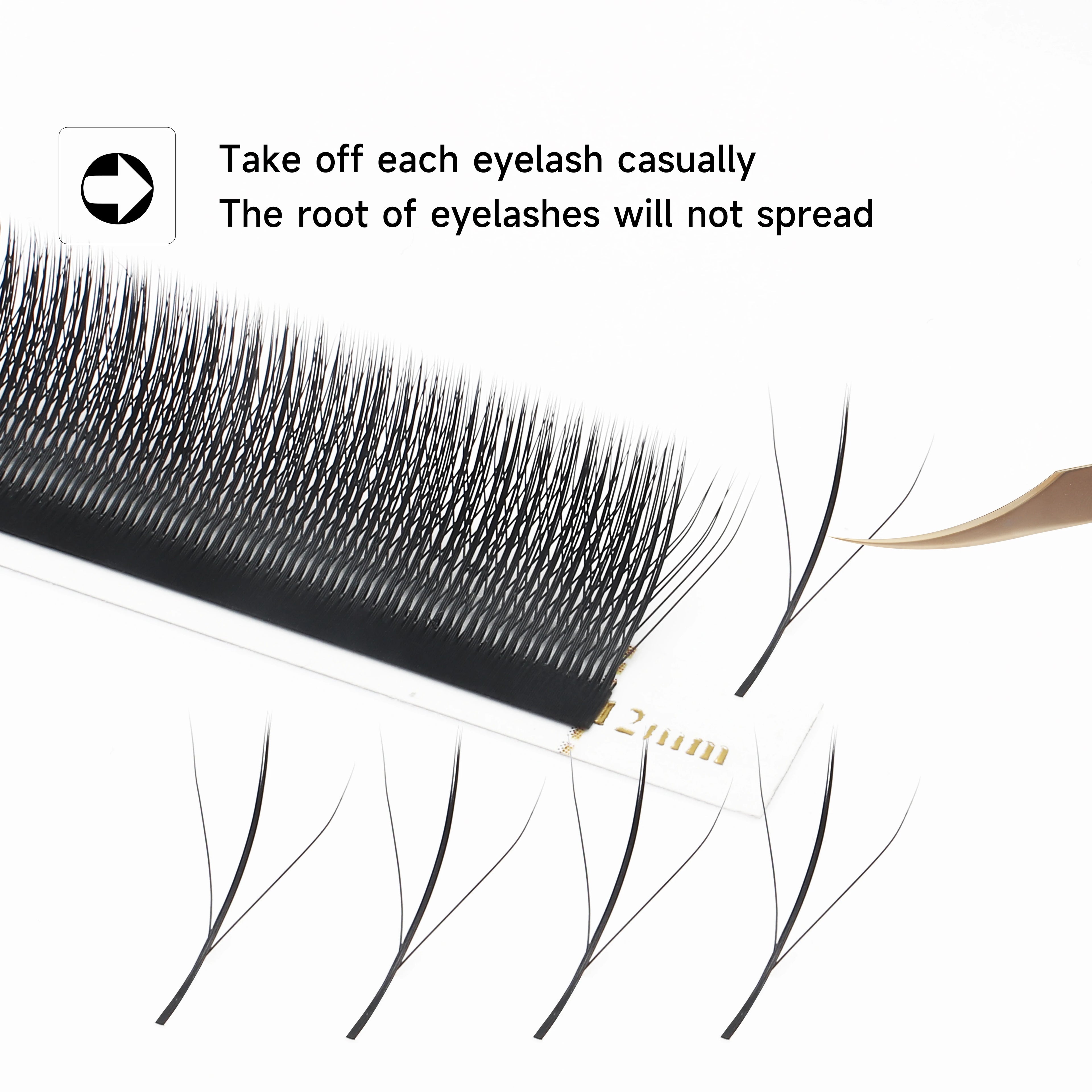 XIUSUZAKI L/LU/M Curl YY 3D 4D 5D W Eyelashes Extensions Soft Natural W Lashes Extensions Premade Volume Fans False Lashes Shop