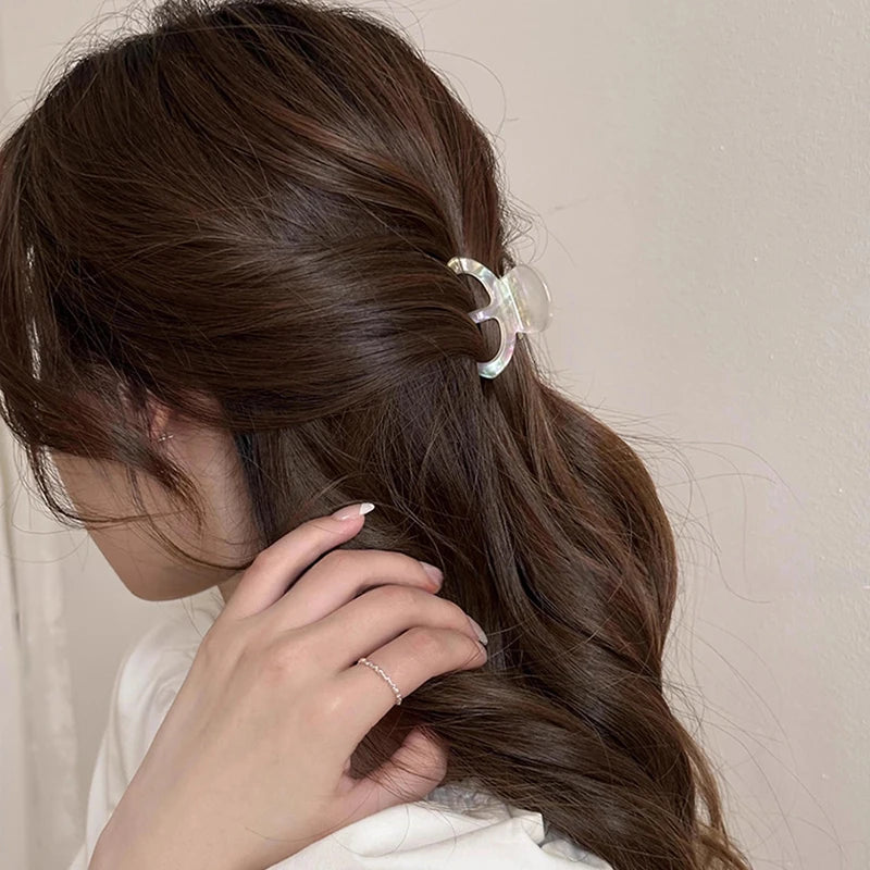 Pinza para el Pelo de Acetato Dorada Estilo Pulpo