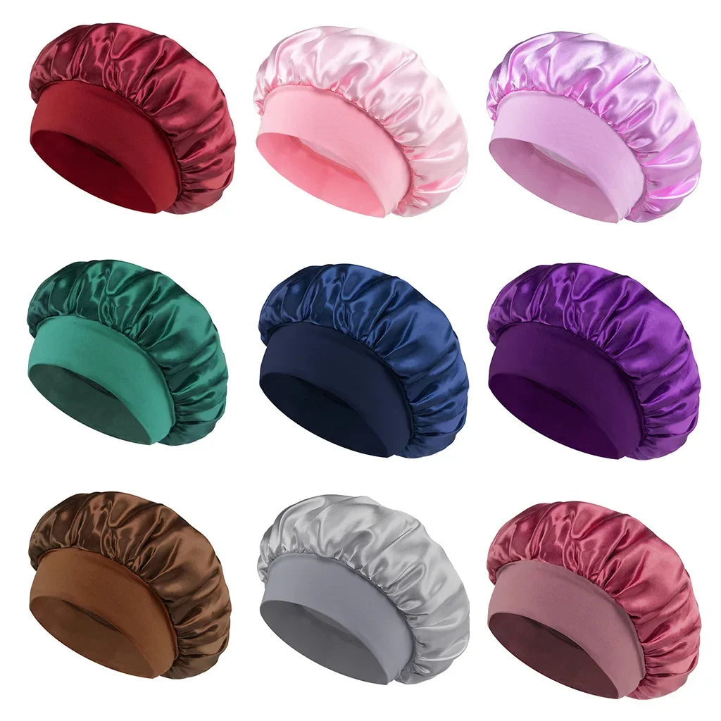 Gorro de Dormir de Satén Ajustable