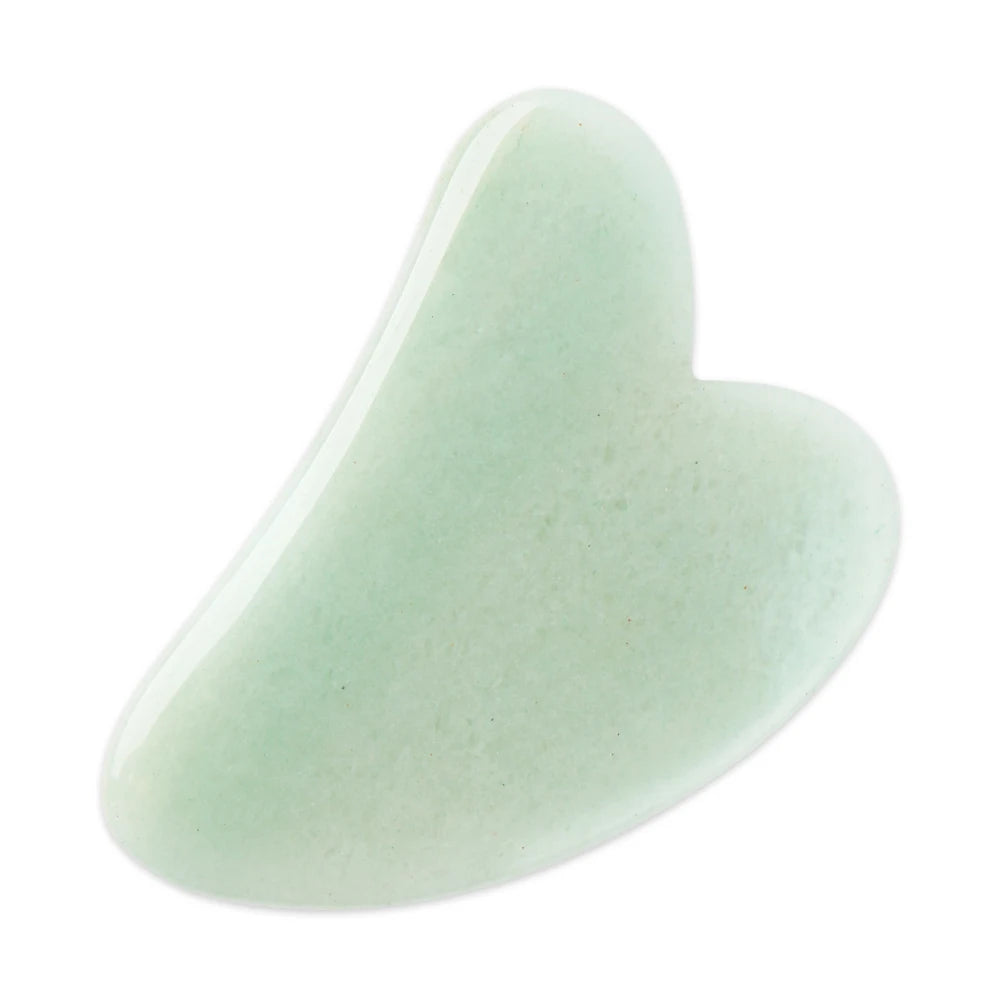 Gua Sha de Cuarzo Rosa Natural