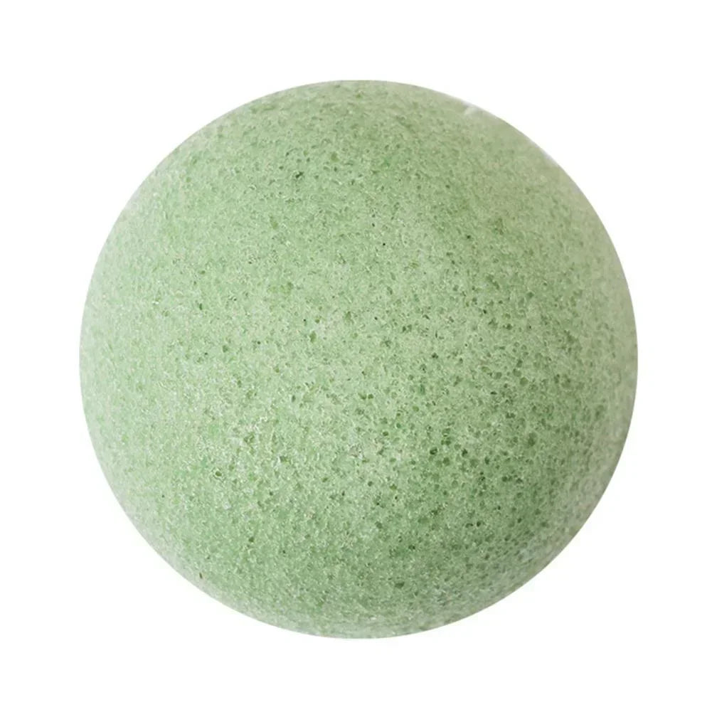 1Pc Puff Natural Cleanse Exfoliator Puff Face Cleaning Sponge Round Shape Konjac Face Washing Facial Tools Wholesale 2025