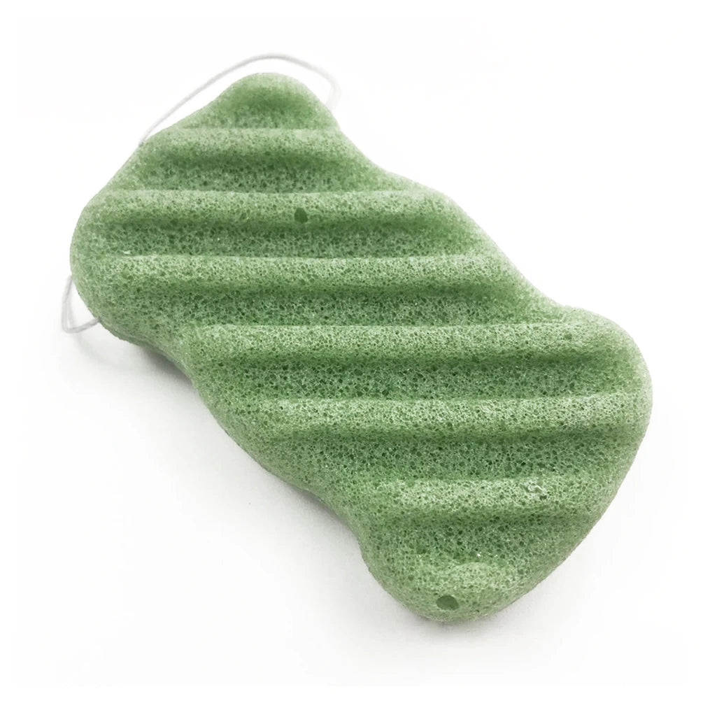 1/12Pcs 6 Colors Hemisphere Natural Konjac Sponge Cosmetic Puff Face Cleaning Sponge Face Washing Flutter Makeup Tools