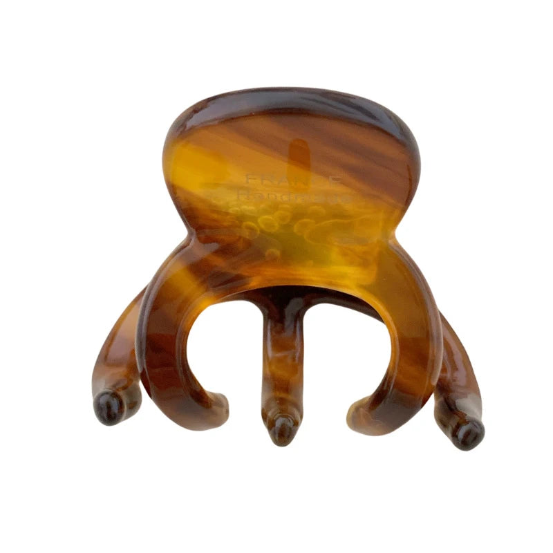 Pinza para el Pelo de Acetato Dorada Estilo Pulpo