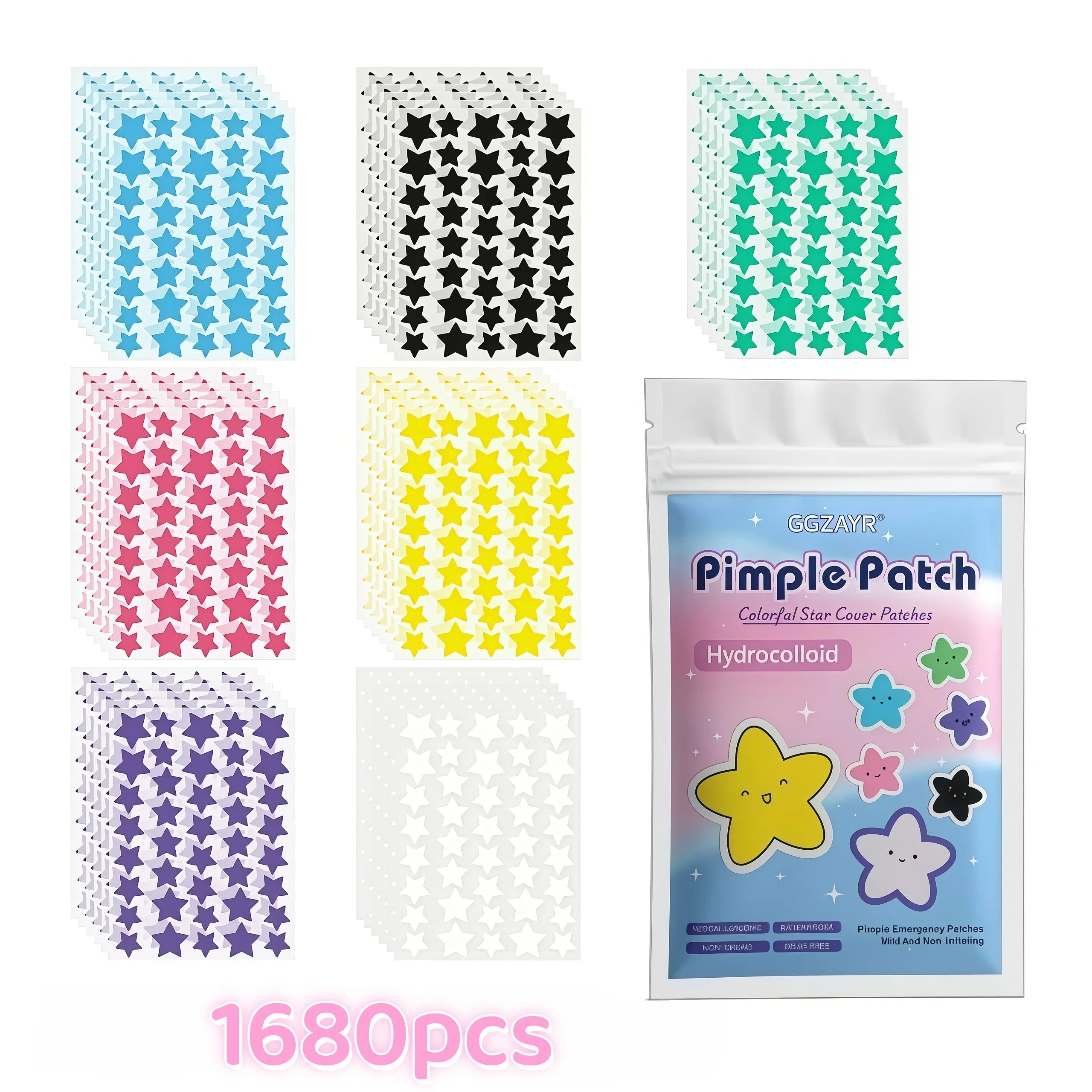 Parches para Granitos Estrella 7 Colores (mega pack)