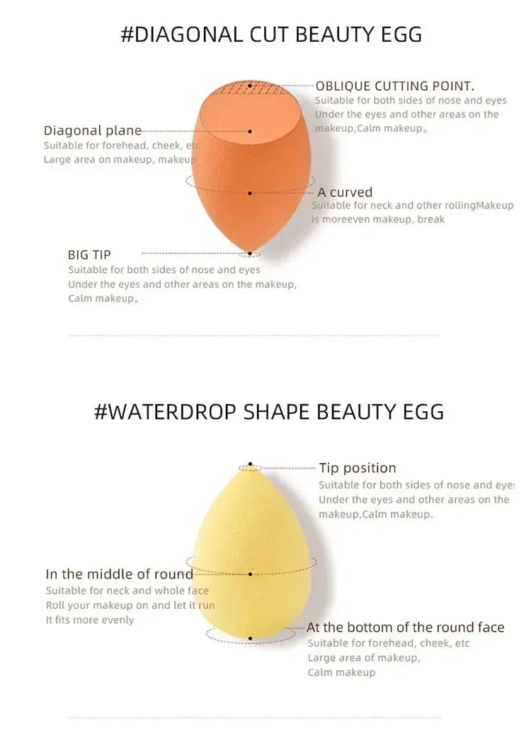 Esponjas de Maquillaje Beauty Egg (set)