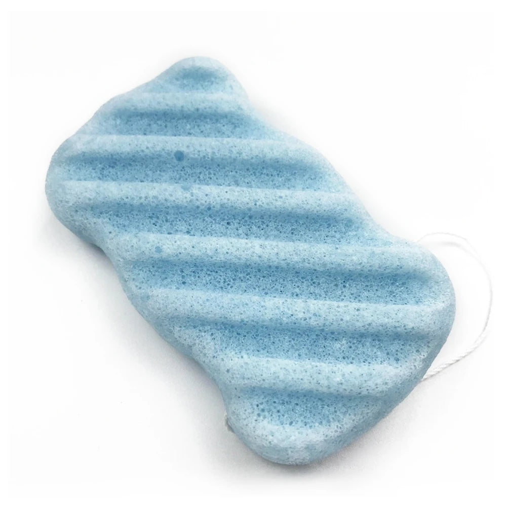 1/12Pcs 6 Colors Hemisphere Natural Konjac Sponge Cosmetic Puff Face Cleaning Sponge Face Washing Flutter Makeup Tools
