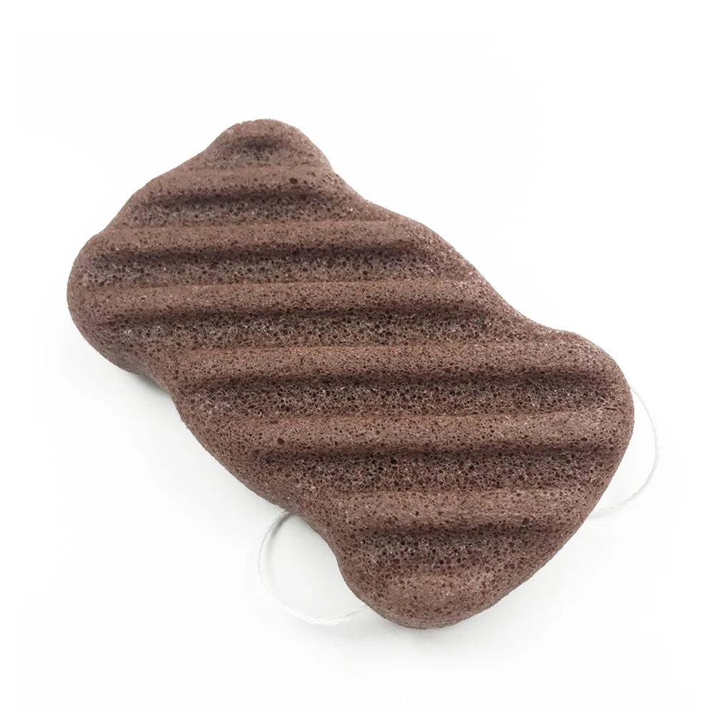1/12Pcs 6 Colors Hemisphere Natural Konjac Sponge Cosmetic Puff Face Cleaning Sponge Face Washing Flutter Makeup Tools