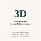 Antifaz de seda 3D: las cuencas quedan huecas, no tocan los ojos ni aplastan las pestañas