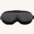 Antifaz de seda 3D con cavidades para los ojos en color negro