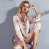 Pijama de seda de morera · conjunto de manga larga