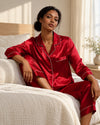 Pijama de seda de morera · conjunto de manga larga