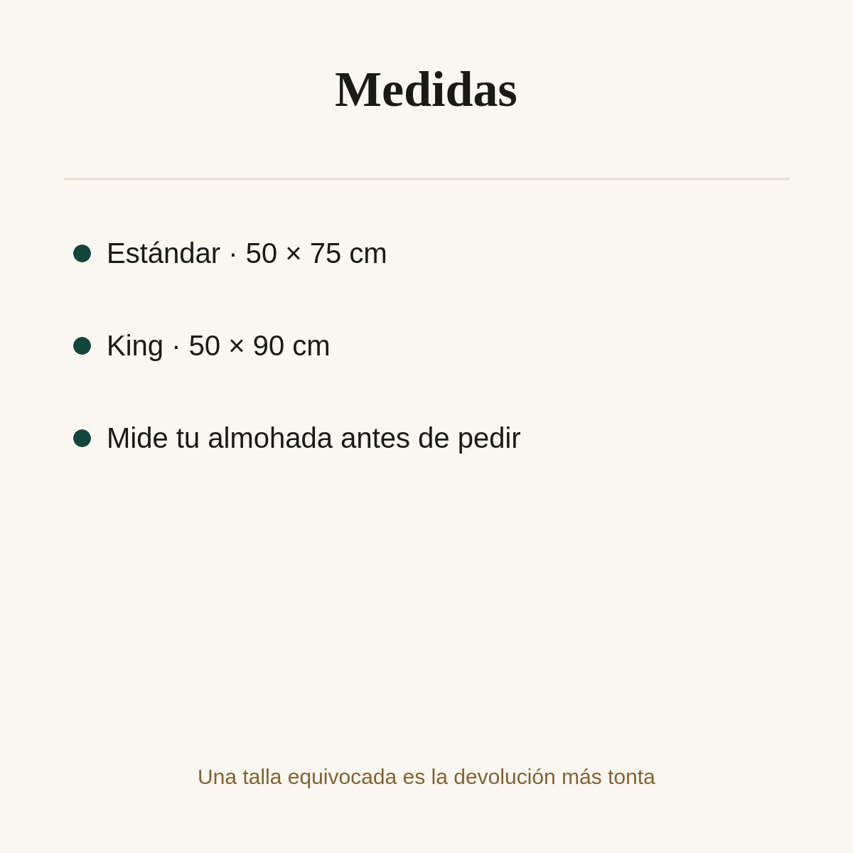 Funda de almohada de seda de morera de 19 momme: medidas y tallas