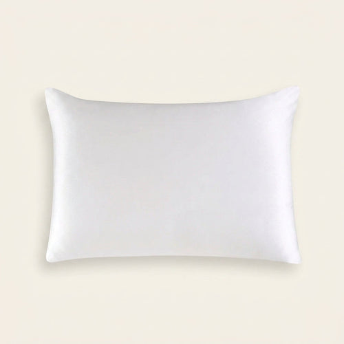 Funda de almohada de seda de morera en color marfil