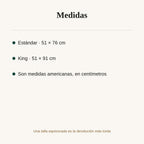 Funda de almohada de seda de morera de 22 momme: medidas y tallas
