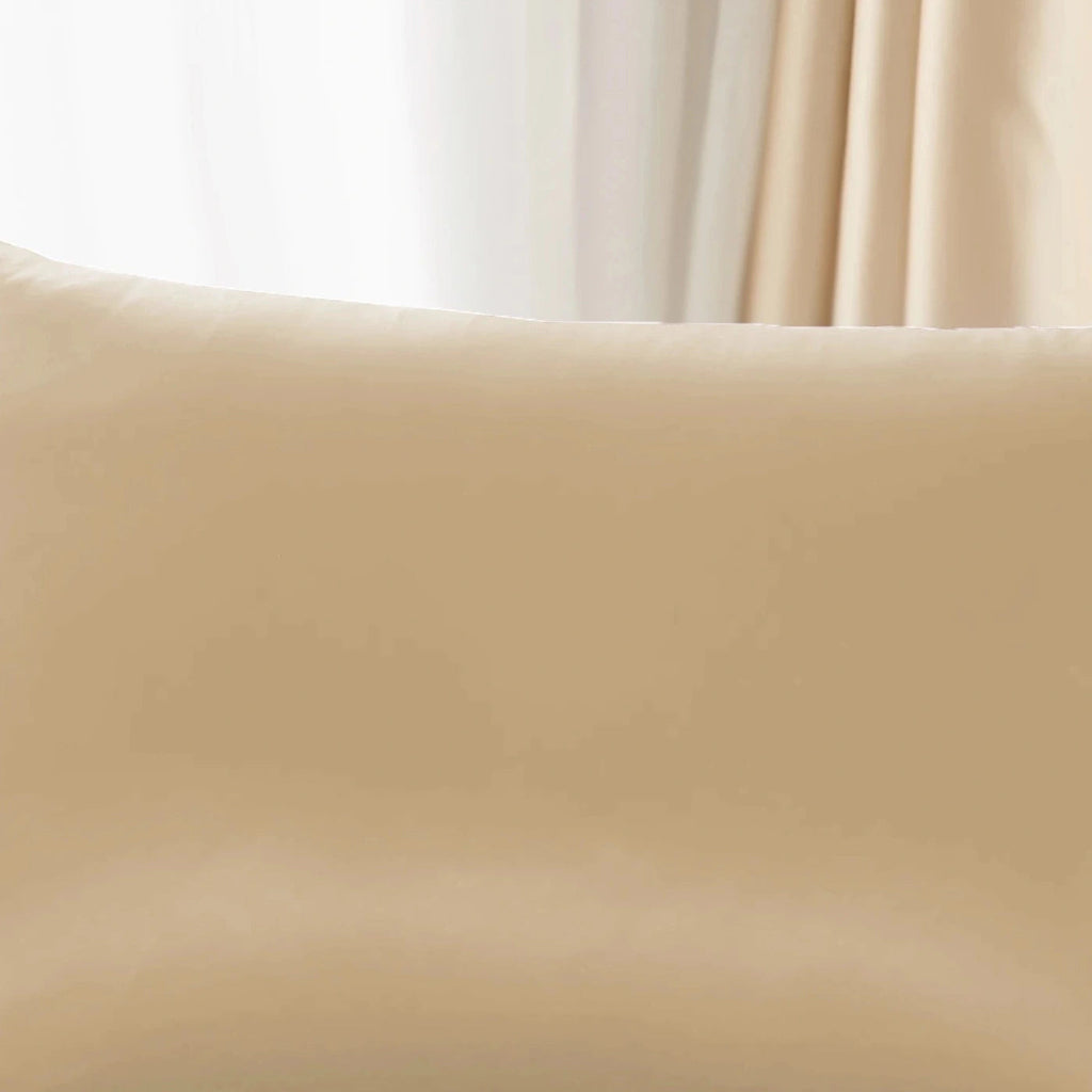 Funda de almohada de seda de morera de 25 momme en color champán