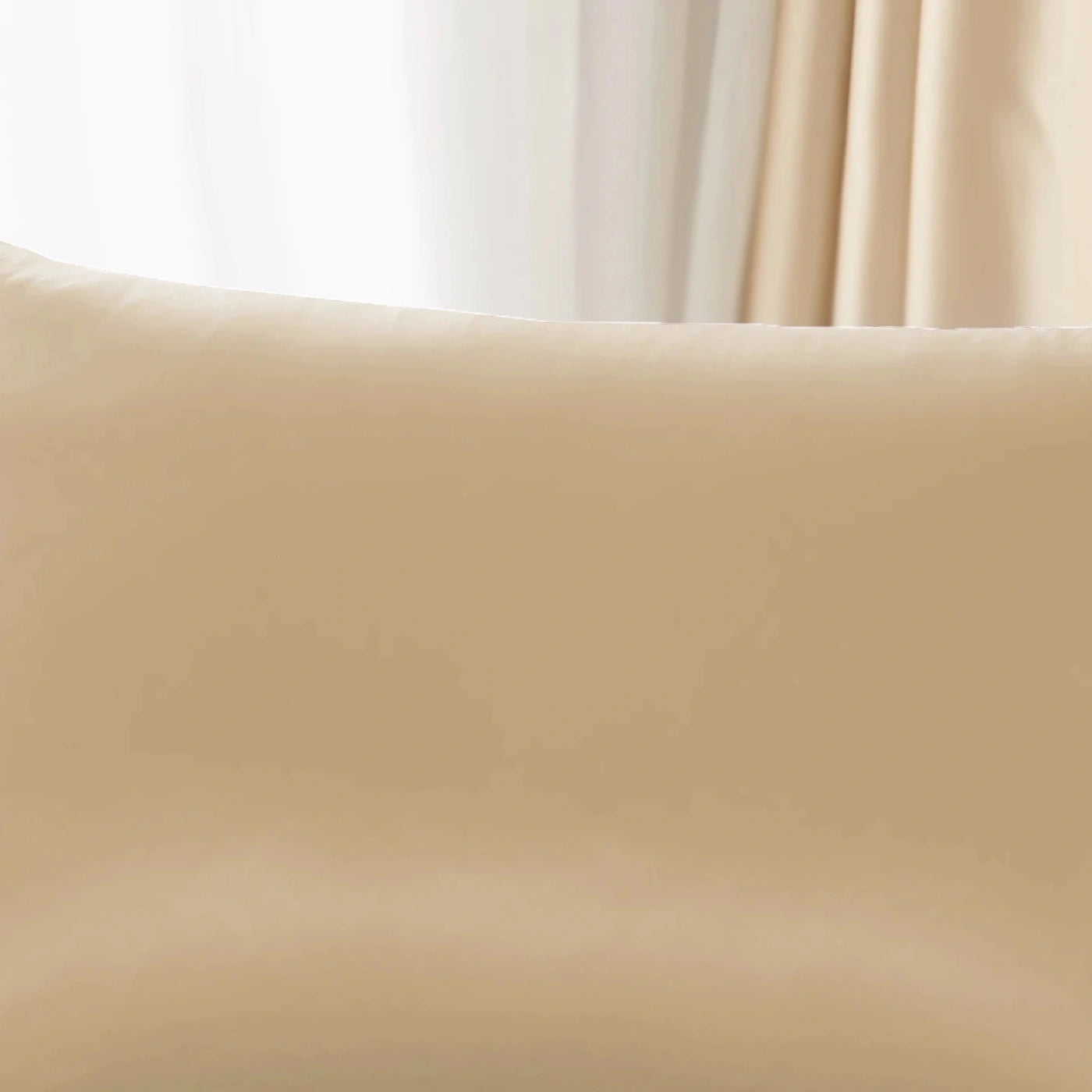 Funda de almohada de seda de morera de 25 momme en color champán