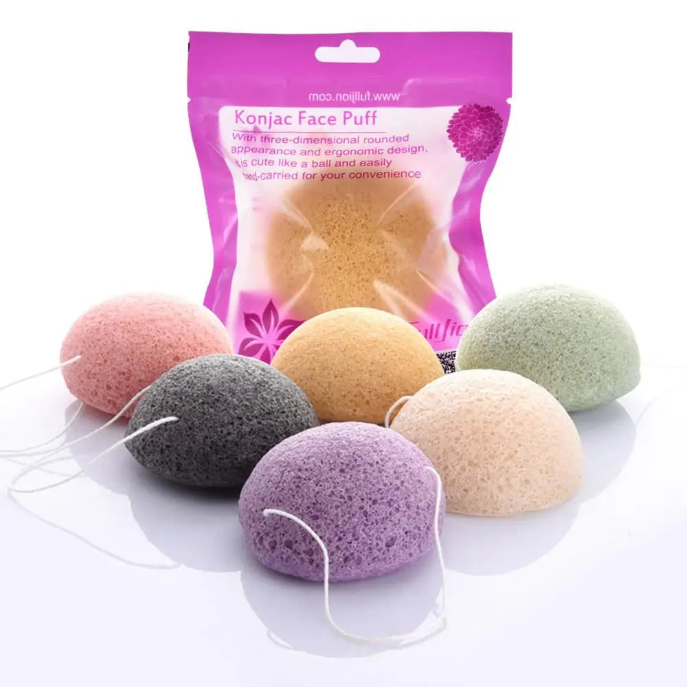 Pack 3 Esponjas Konjac (Carbón, Arcilla Rosa y Natural)