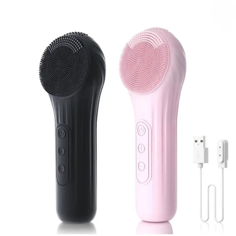 Cepillo Facial de Silicona Sónico Recargable USB