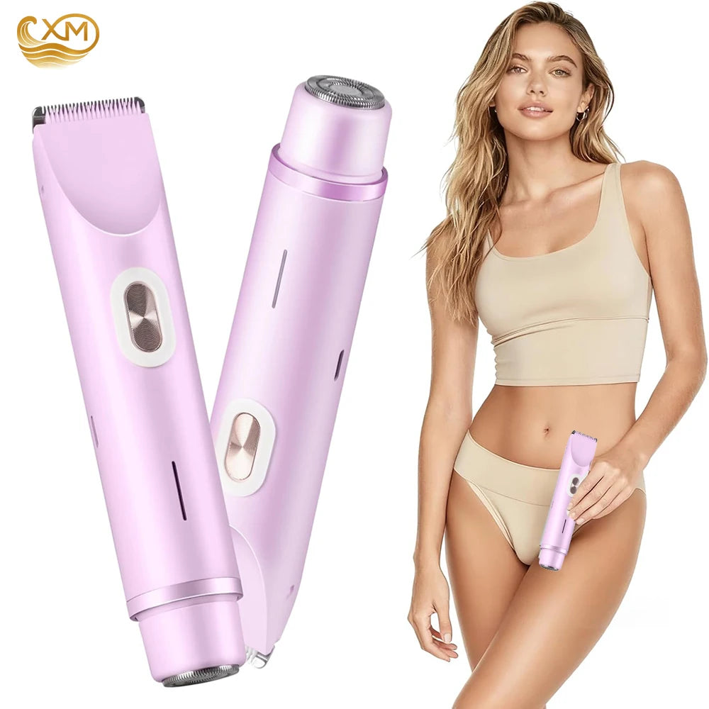 Mini Afeitadora Facial Dorada para Mujer