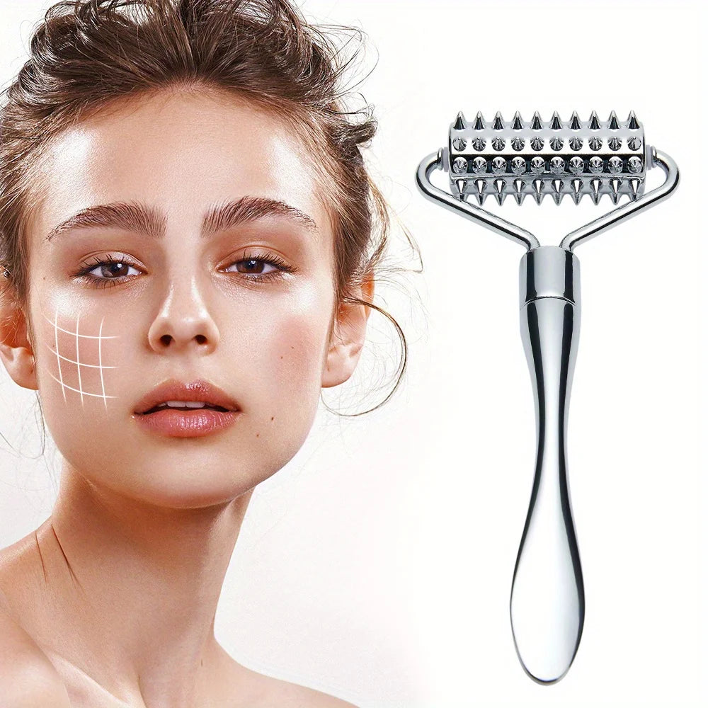Rodillo Facial Metálico Frío Antiojeras