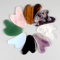Trío de Gua Sha: Jade, Cuarzo y Obsidiana