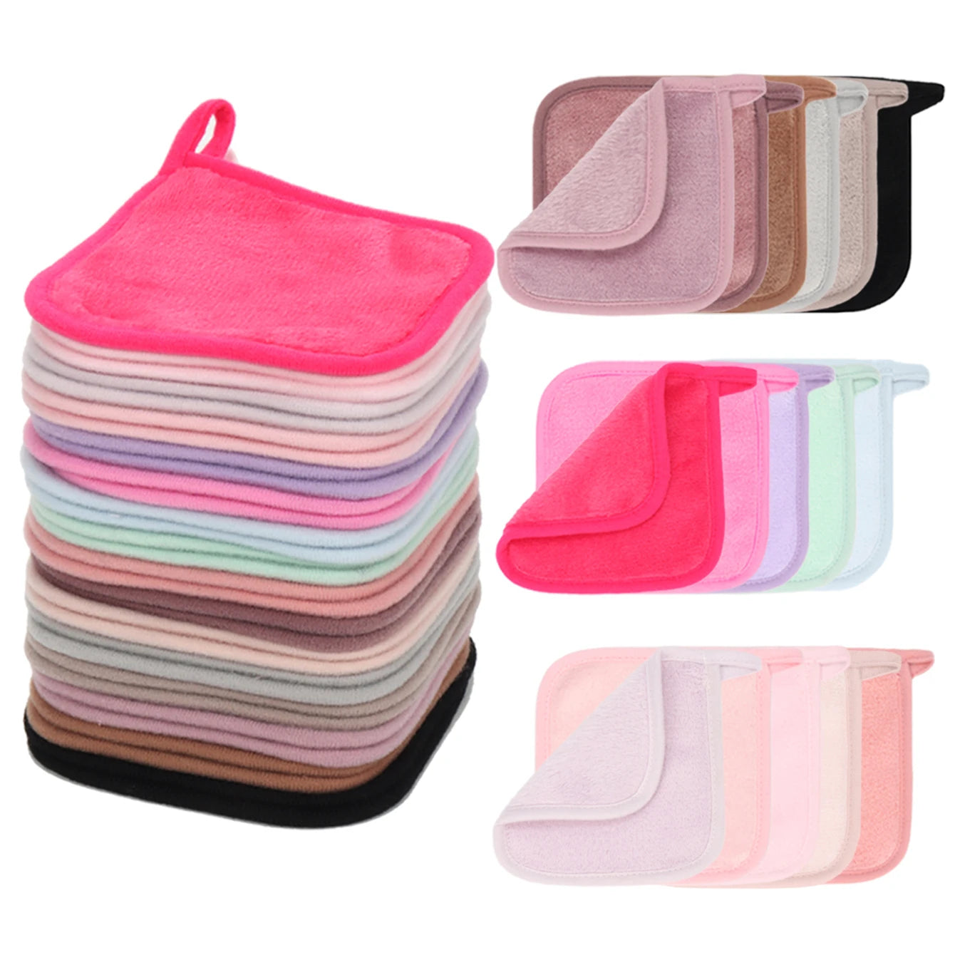 Toallitas Desmaquillantes de Microfibra Reutilizables (Pack)