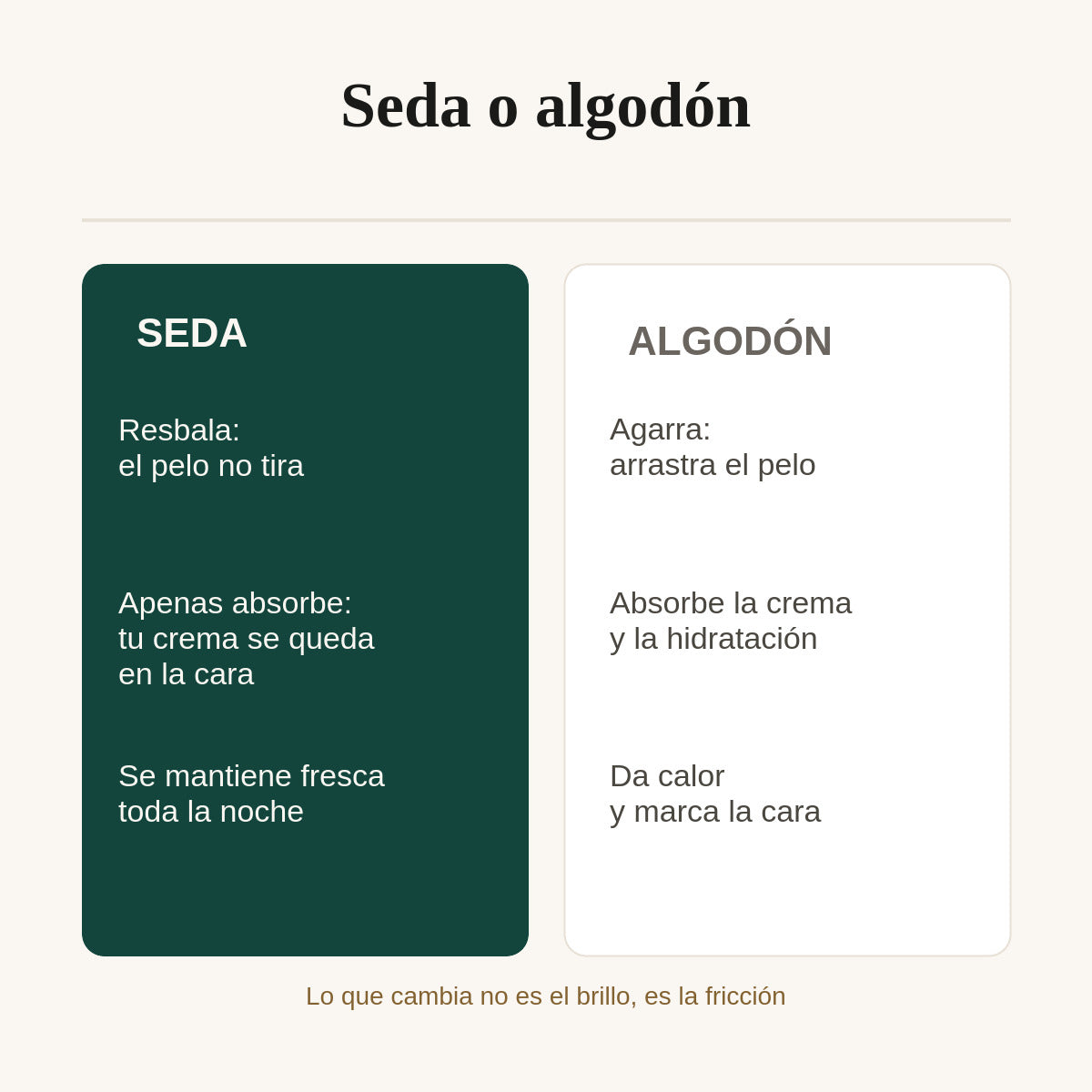 Gorro de dormir de seda de morera de 22 momme: seda frente a algodón