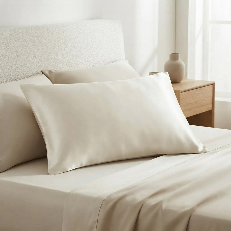 Funda de almohada de seda 22 momme y lyocell